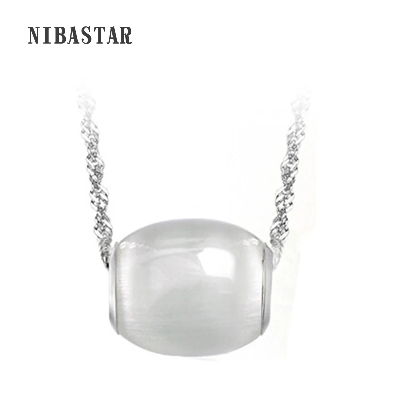 

Women New Style Bright Cat's Eye Pedant Necklace,Simple Elegant Design Fashion opal necklaces pendants