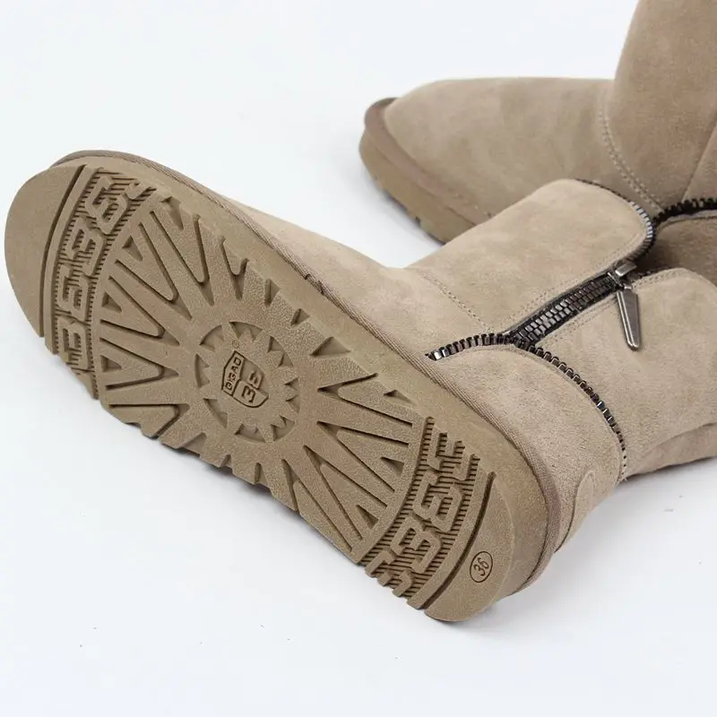 Careaymade-The new winter snow boots female sheep fur with warm cashmere leather shoes barrel boots thick waterproof,5 colors Careaymade-The new winter snow boots female sheep fur with warm cashmere leather shoes barrel boots thick waterproof,5 colors