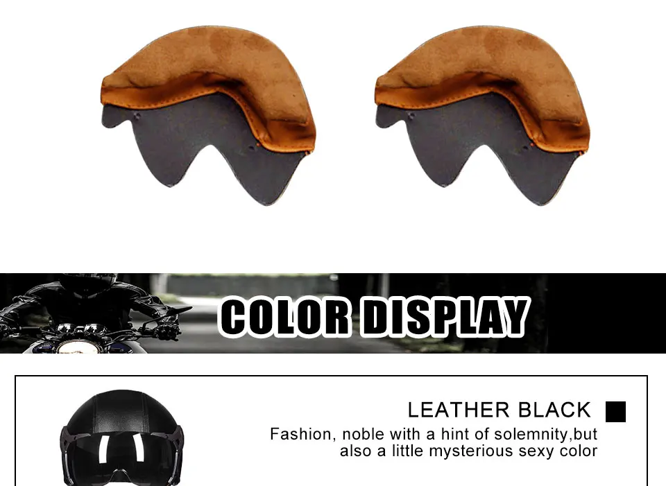 Foxcncar Motorcycle scooter Helmet 34 Open Face halmet motocros vintage casque Moto Casque Casco motocicleta Capacete Deodorant (10)
