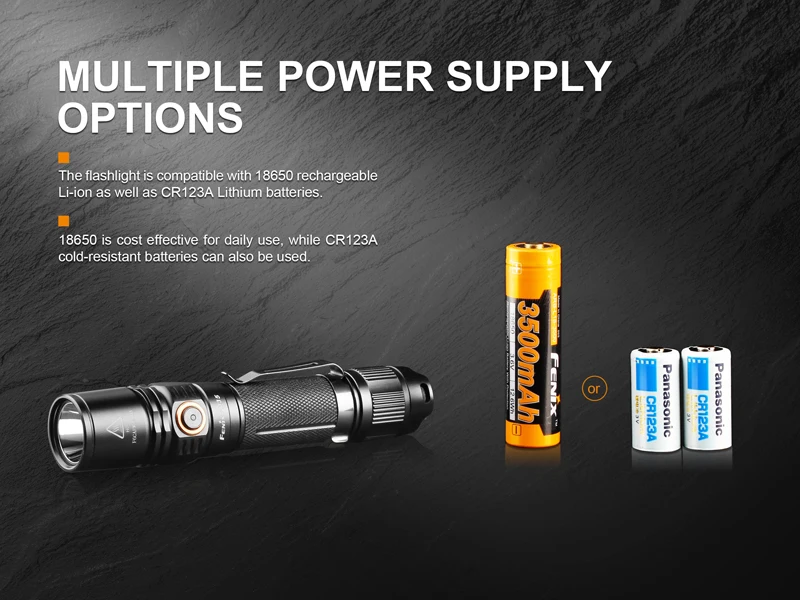 Высокопроизводительный светодиодный тактический фонарь Fenix PD35 V2.0 Cree XP-L HI V3 для военного/исследования/аварийного освещения