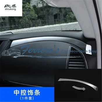 

2pcs/lot Car stickers ABS Chrome Central control dashboard decoration cover For Nissan Armada Patrol Royale Nismo Y62 2016-2018