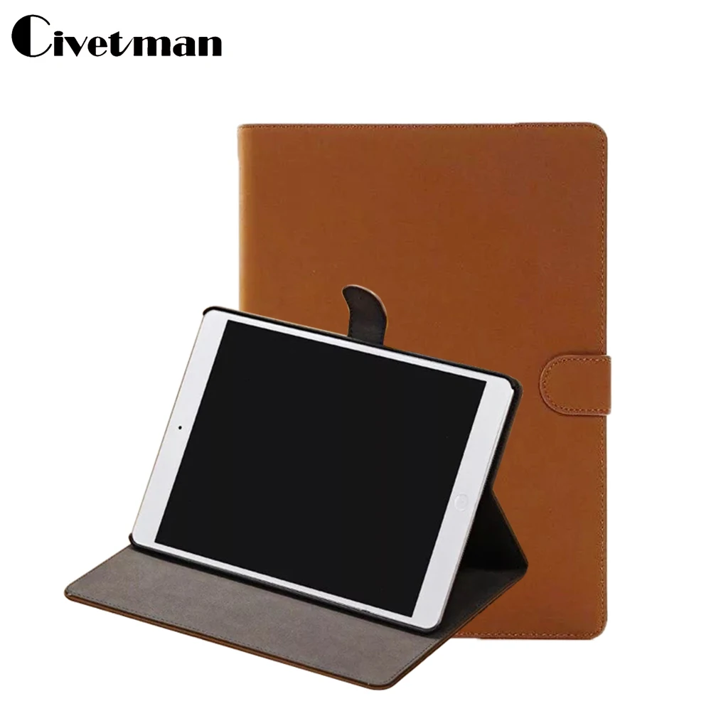 

Civetman Stand Cover Case for Apple iPad Air 1 9.7 inch High Quality Fashion Slim Retro Brown Leather Case for Apple iPad 5