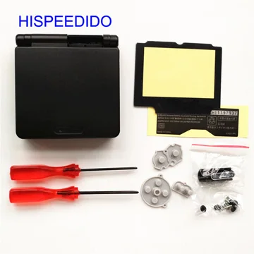 Hispeedido полный набор Корпус крышка repairt Запчасти для Nintendo GBA SP чехол для Gameboy Advance SP В виде ракушки Отвёртки пуговицы