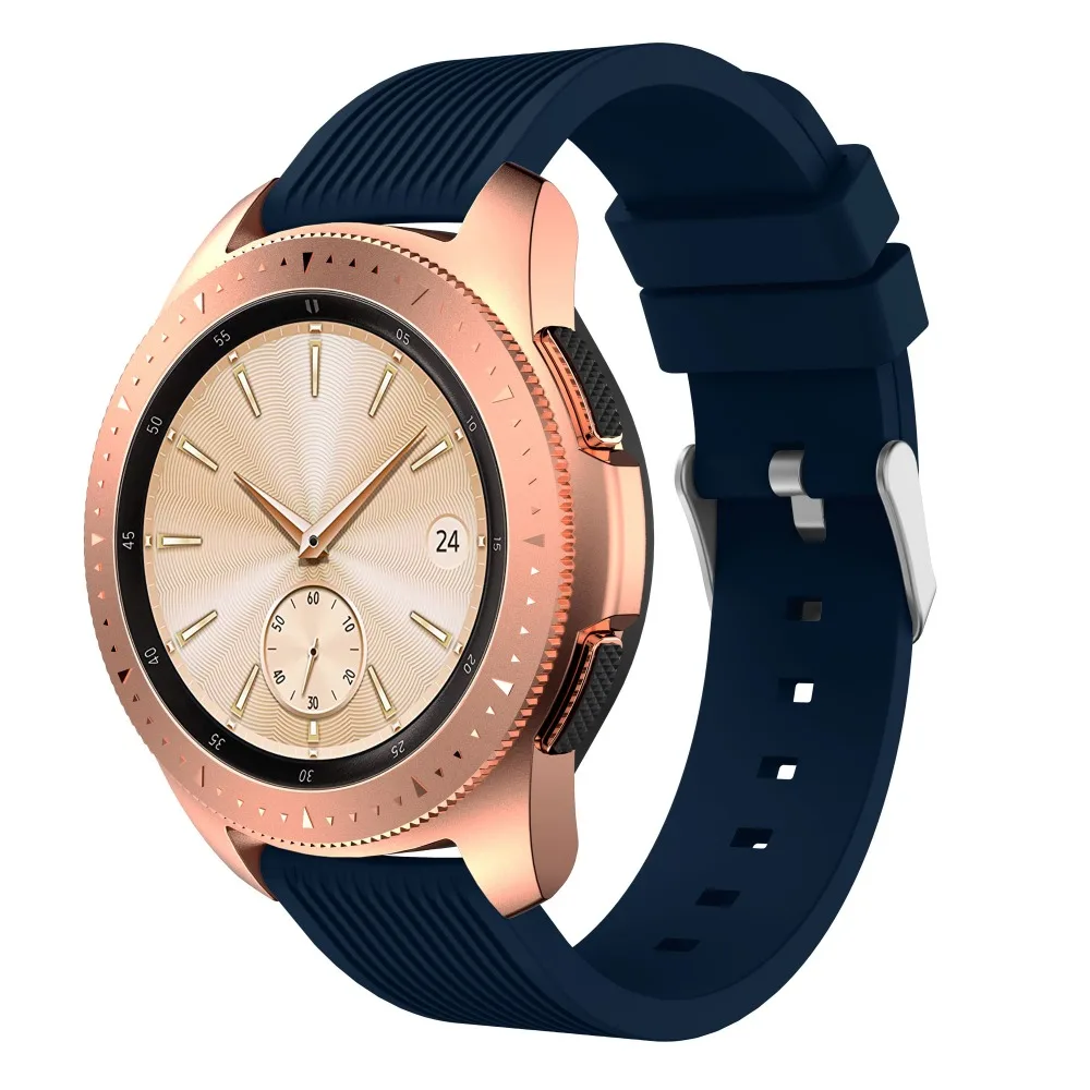Ремешок силиконовый для Samsung Galaxy Watch 42 мм сменный Браслет смарт часов Gear S2 в