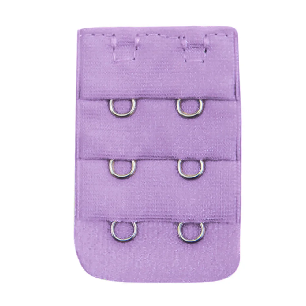 Feitong, Женский мягкий удобный удлинитель для бюстгальтера, 2x3 крючка, регулируемый удлинитель, бесшовный, увеличит ваше нижнее белье, размер - Цвет: Purple