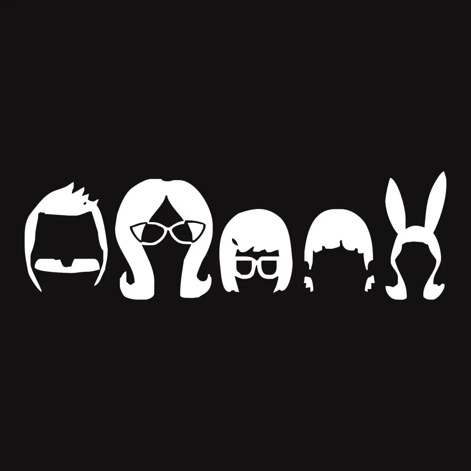 Cunymagos Bob'S Burger Family Cartoon Car Sticker Fashion Car Styling Auto Car Decal Sticker Motorcycle Wall Stickers 18.95 (4)