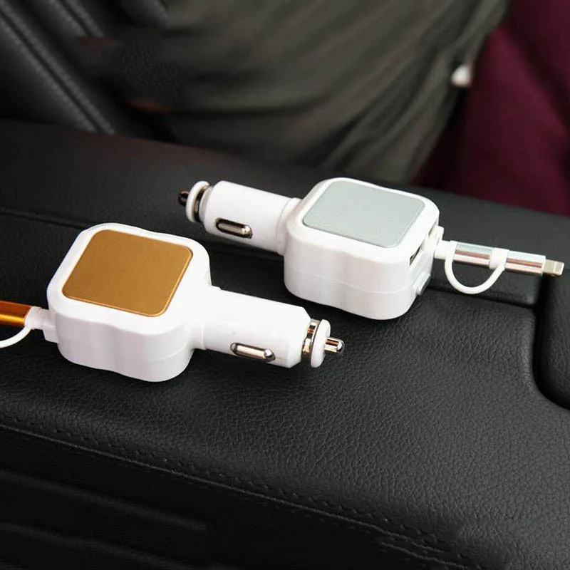 سيارة شاحن آيفون 7 8 زائد X XS ماكس 2 USB كابل شحن ل فون 6 6 ثانية الهاتف شاحن قابل للسحب سلك ل سامسونج هواوي