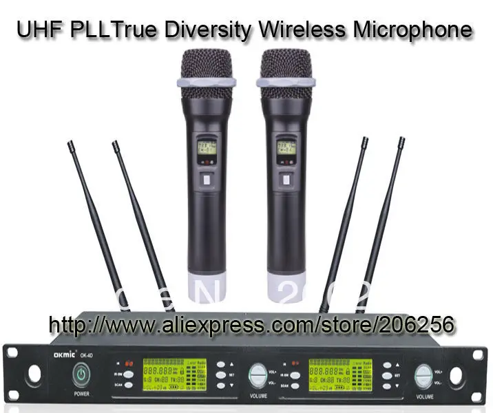 High Quality OK 4D/5500H Professional UHF/PLL true diversity wireless