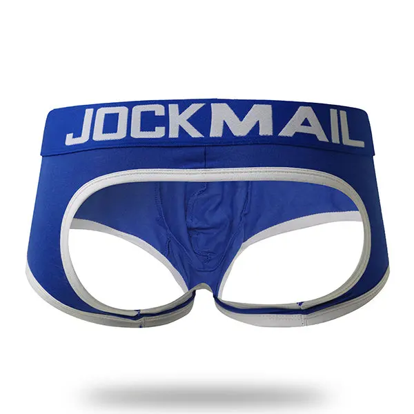 JOCKMAIL, сексуальное мужское нижнее белье, без дна, боксеры, мужские стринги, трусики танга, гей нижнее белье, открытая спина, промежность, бандаж