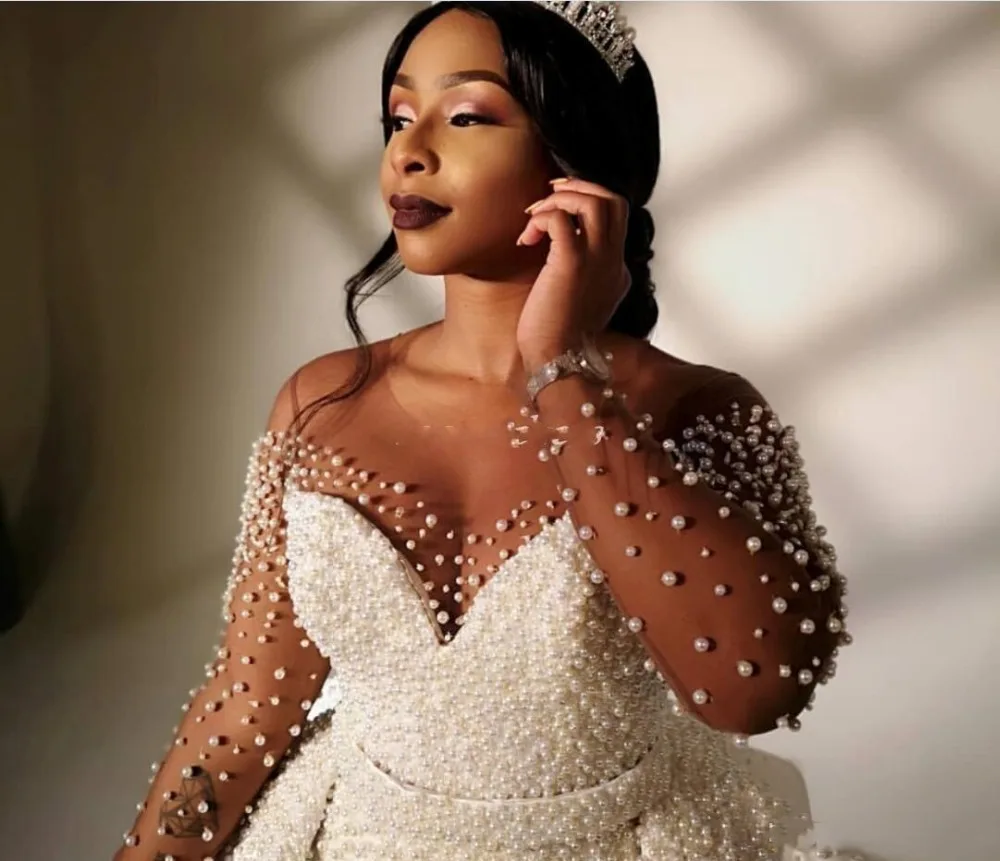 2019-african-mermaid-plus-size-wedding-dresses-overskirts-sheer-neck-long-sleeve-pearls-neaded-garden-country-bridal-gowns (1)_