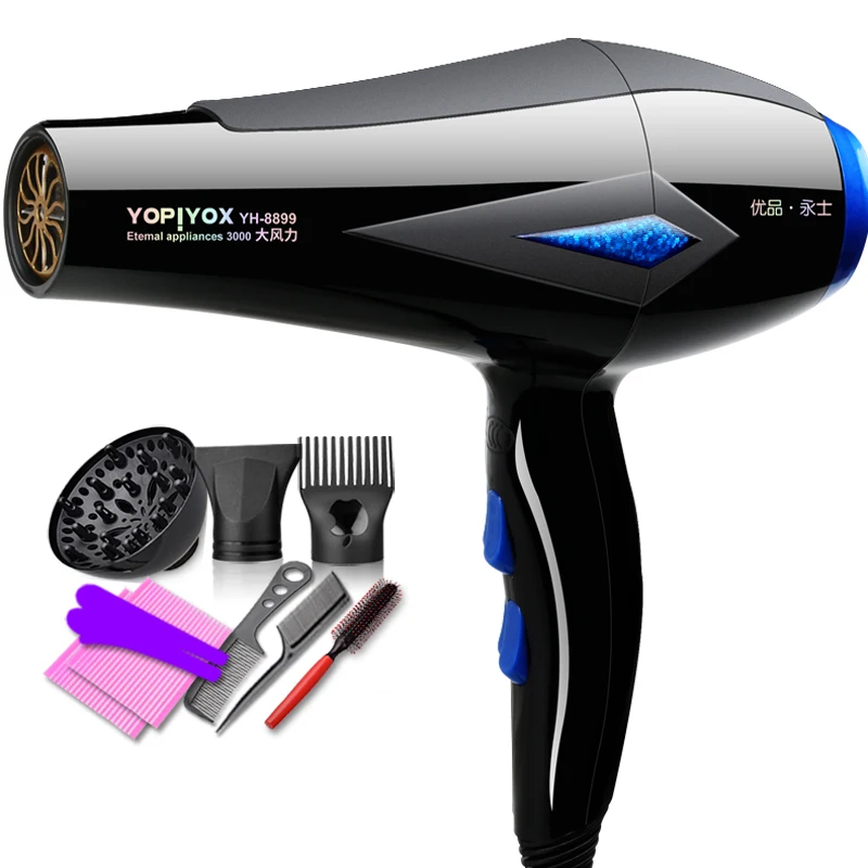 YH-8899S-3,, фен профессиональный фен для волос Инструменты для укладки горячих и холодных ветров для салонов с ЕС Pulg