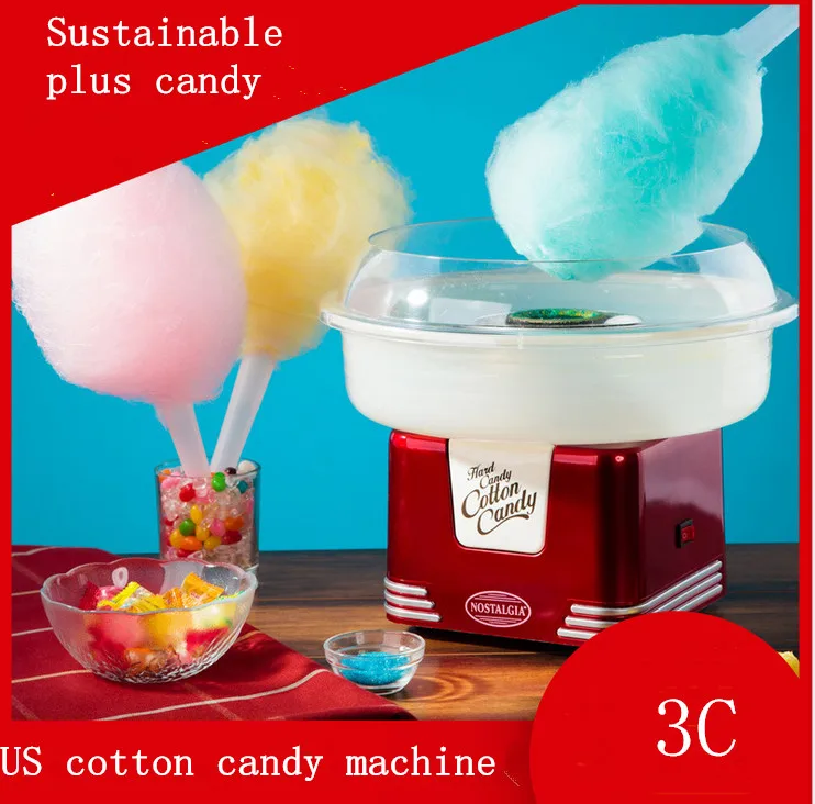 

Advanced American full automatic metal cotton candy machine 3C certification DIY retro home cotton candy maker easy cleaning
