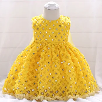 

New Fashion China Manufacturer Baby Girls Celebrity Boutique Cotton Linen Party Dress L1847XZ