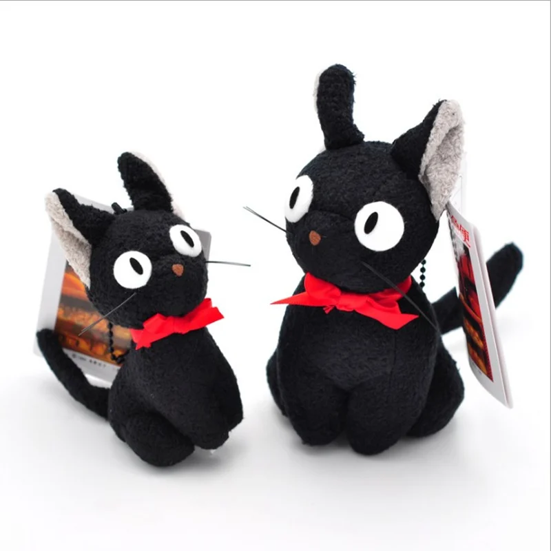 Черный кот JiJi Мягкие плюшевые игрушки мультфильм KIKI служба доставки плюшевая