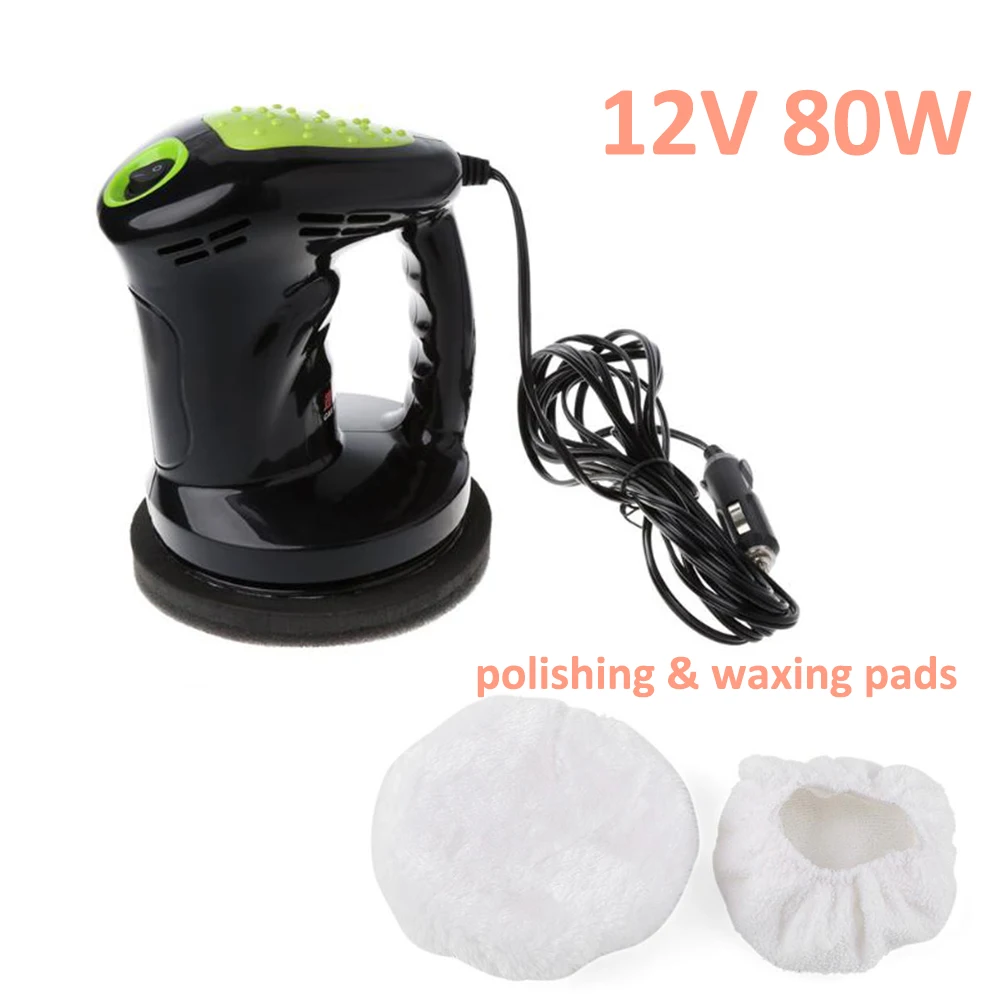 

12V Car Polisher 6 inch 150mm 80W Portable Waxing Machine Electric Car Buffer Sander Kit Paint Care Polishing Handheld Waxer