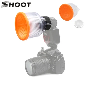 

SHOOT Universal Lambency Flash Diffuser For Canon 430EX 550EX 600EX Nikon SB600 SB700 Sony A6000 Flash Speedlite Dome Cover Set