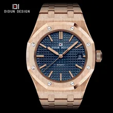 DIDUN Acier hommes montres top marque de luxe Montres hommes Quartz Marque Montres Hommes D’affaires Montre Lumineux Montres résistance à L’eau