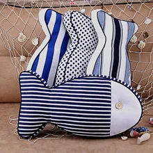 2pcs Creative pillow cotton cloth stripes Fish cute pillows Bedroom Office sofa car Cushion pillow home products Christmas gifts