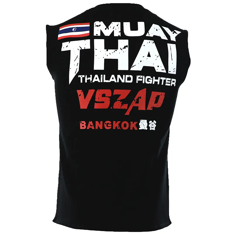 Боксерская футболка VSZAP Мужская бойцов MMA тренажерный зал кикбоксинг муай тай