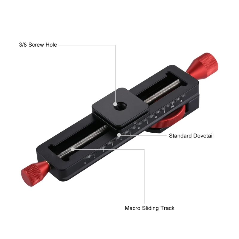 PULUZ Macro Focando Rail Slider Close-up Tiro