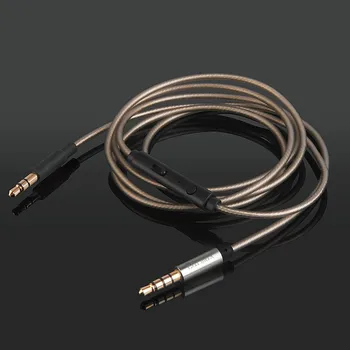 

Upgrade Silver Plated Audio Cable With Mic For Bowers & Wilkins B&W PX PX5 PX7 Noise cancelling Headphones headphones