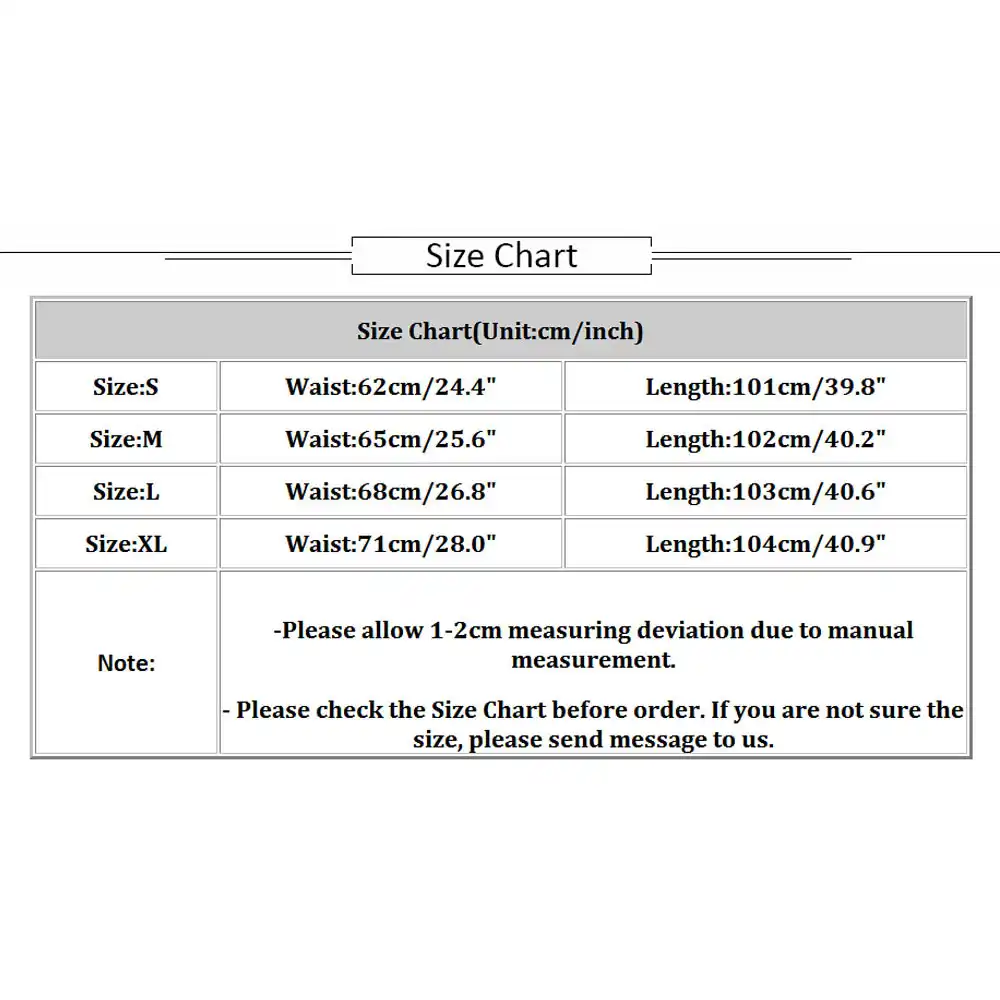 Womens Trouser Size Chart