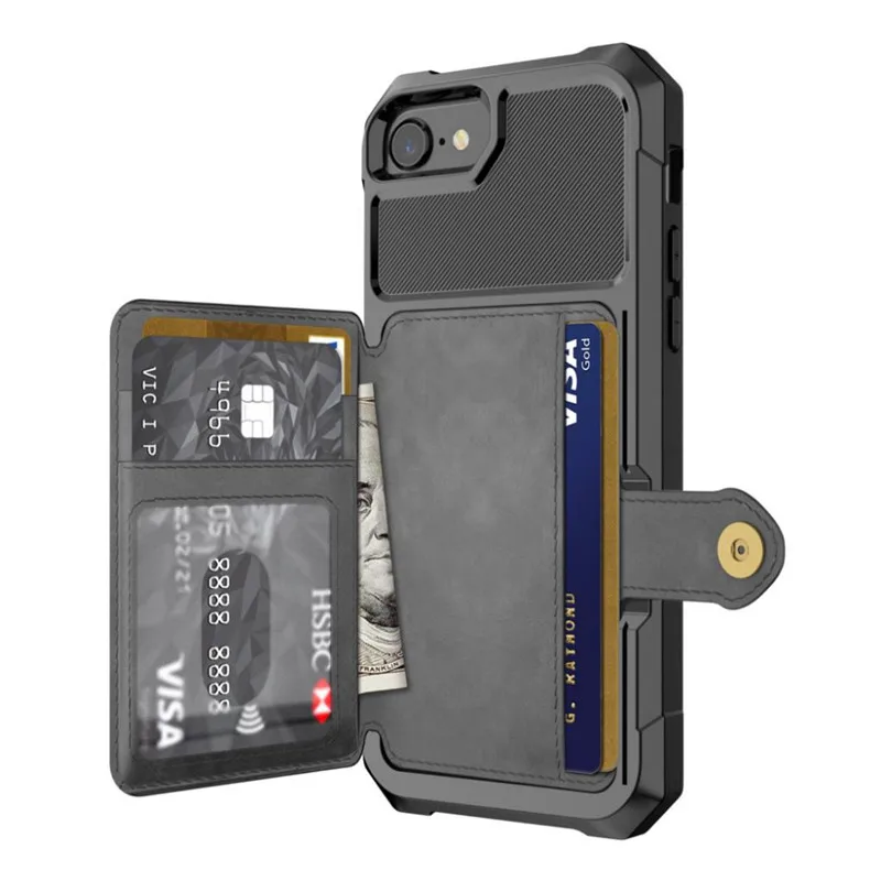 Tikitaka محفظة من جلد pu حالة ل IphoneX XR XS ماكس 8 زائد الأعمال فليب غطاء مشبك ل Iphone7 7 زائد 6 6 s زائد X10 Fundas
