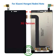 100% Tested Work Black LCD Display Touch Screen Digitizer Assembly For Xiaomi Hongmi Redmi Note 5.5″ 3G Replacement
