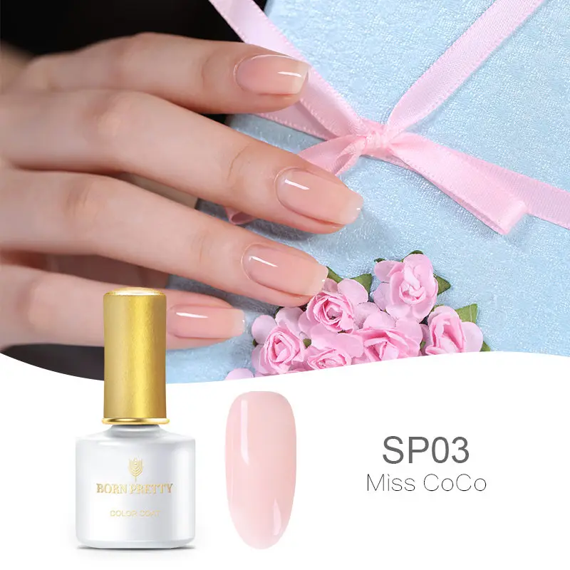 BORN PRETTY розовый Желейный гель для ногтей 6 мл полупрозрачный фиолетовый лак замочить от УФ-гель для дизайна ногтей лак - Цвет: BP-SP03