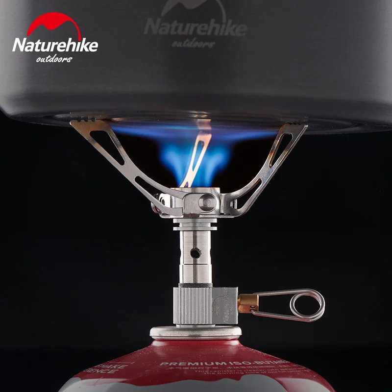 

Naturehike Mini Foldable Outdoor Camping Stove Gas Stove Ovens Portable Windproof Picnic Cooker Tableware 40g