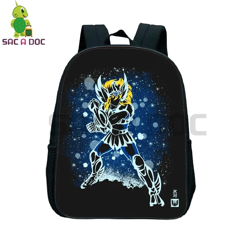 

Anime Saint Seiya Fluorescence School Bag Shiryu Hyoga Toddler Backpack Chidlren Primary Kindergarten Backpack Kids Best Gift