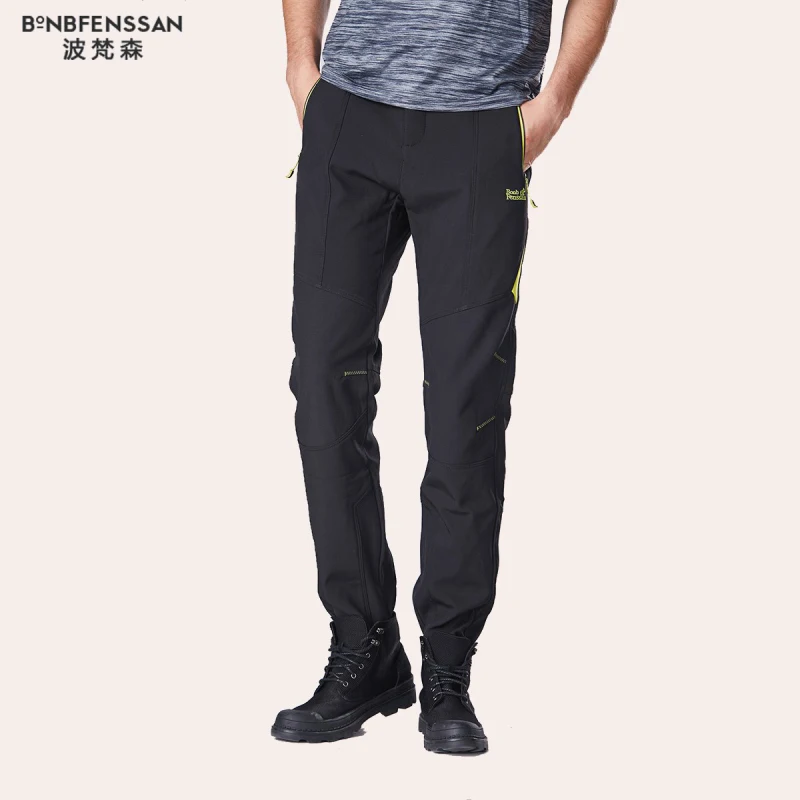 

New Winter Men Hiking Pants Outdoor Softshell Trousers Waterproof Windproof Thermal for Camping Ski Climbing Sport Trousers1815A