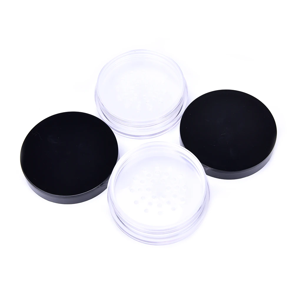 

10ml Empty Refillable Cosmetic Jar Pot Loose Face Powder Sifter Case Powder Box Empty Cosmetic Container Travel