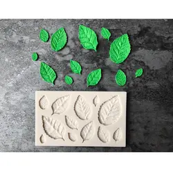 Сделай своими руками листья Форма форма для торта из мастики помадка шоколад силиконовые формы 3D Cookie Кекс украшения формы кухонные