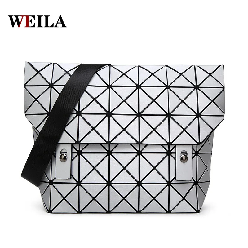 

New Fashion Women Changeab sac Bag Diamond Tote Geometry Quilted Shoulder Bags Saser Plain Folding bolso Handbags