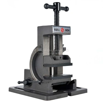 

Guide rod type tilting angle vice 0-90 degree tilt 3 inch drilling vise fixture flat tongs