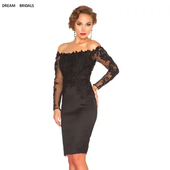 Sheath Beading Appliques Lace Mother of the Bride Dress Strapless Illusion Long Sleeves Vestido De Madrinha Vestidos 2019 Sheath Beading Appliques Lace Mother of the Bride Dress Strapless Illusion Long Sleeves Vestido De Madrinha Vestidos 2019