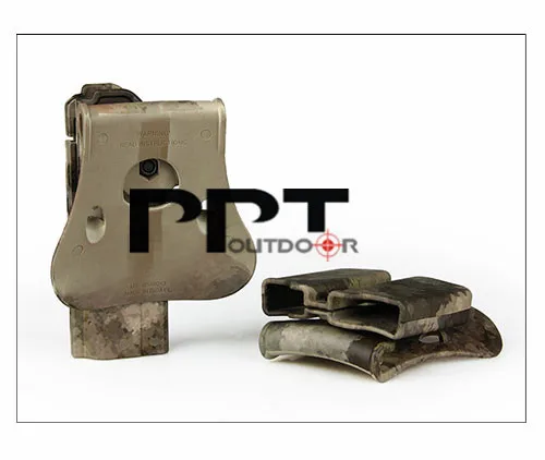 PPT Tactical 1911 пистолет кобура с отделением для магазина чехол держатель Зажим для ремня Paddle в трудной Пластик для тактический/Военные