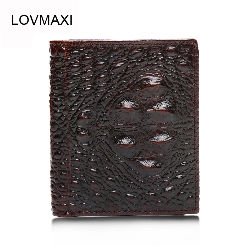 Мужские Винтажные кошельки LOVMAXI из 100% натуральной кожи повседневные кофейного