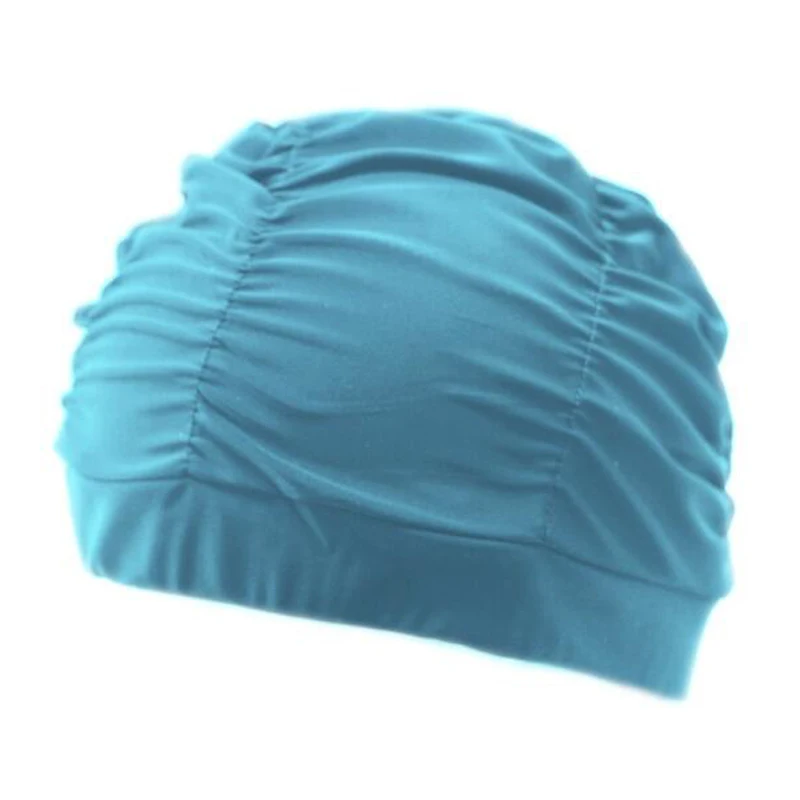 Плиссированная Цветочная лепестковая тканевая шапочка для плавания, для бассейна, пляжа, пляжа, для защиты длинных волос, с ушами, шапочка для купания, s шапки для девочек, женщин, взрослых