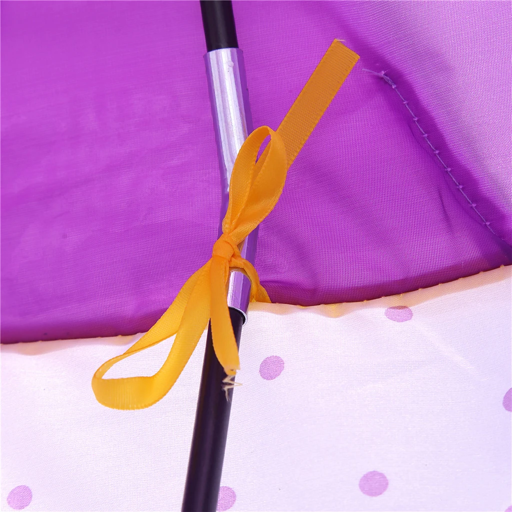 Foldable Kids Girl Purple Castle Play House Indoor Outdoor Pop Up Tent Toy