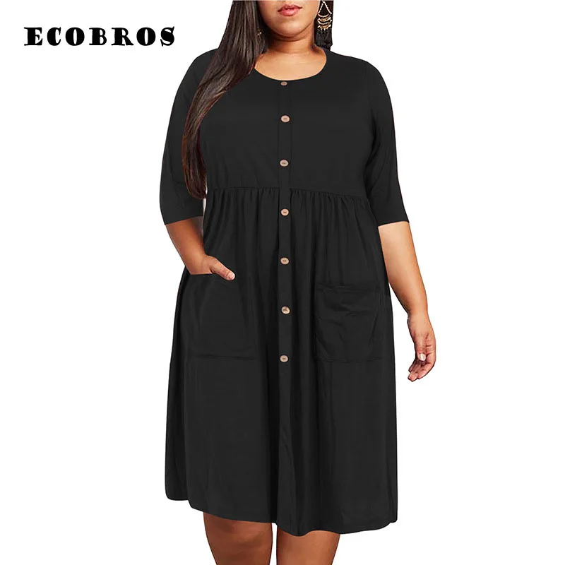 Najtaniej Big size 9XL sukienka dla tłuszczu MM 2019 kobiet sukienka luźna kieszeń projekt stałe plus size sukienki kobiety odzież party dress vestidos
