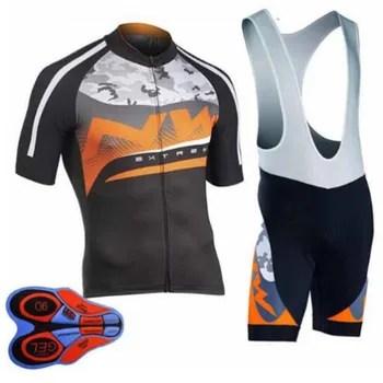 

2019 Pro UCI Tour Team Men's Cycling Jersey Sets NW Short Sleeve Summer Outdoor Bicycling Cycling Clothing Bike Clothes Orange