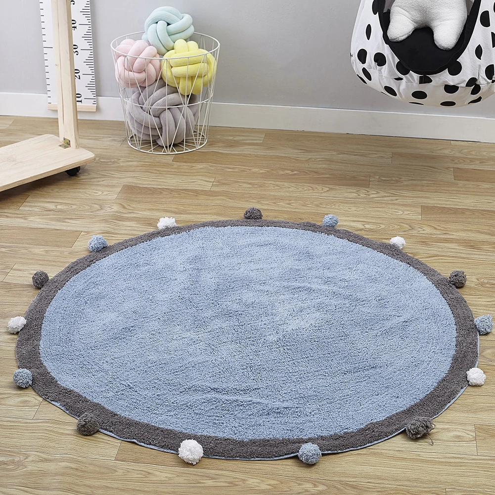 Tapete de Pelúcia Esteira do Bebê Ninho de Sono Tapete do Bebê Ginásio dos Desenhos Bola de Pele Crianças Tapete Jogar Jogo Redonda Quarto Animados 9 High Quality Brinquedos e hobbies