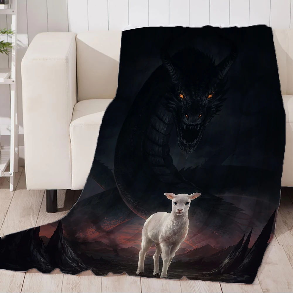 صغيرة الأبيض الغزلان نمط بطانية ناعمة ورقيقة الفانيلا بطانية أريكة تتحول لسرير مريحة الفراش كنبة مكتب طائرة السفر البطانيات