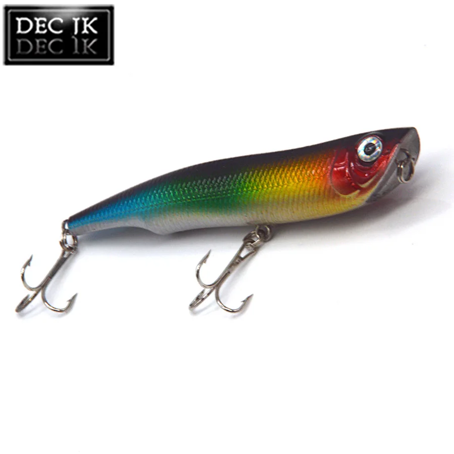 6PCS Pencil Artificial Bait Hard Fishing Lure Float Poper Top Water Floating Swimbait Lures Sea With Hooks Laser Baits Tackle (3)
