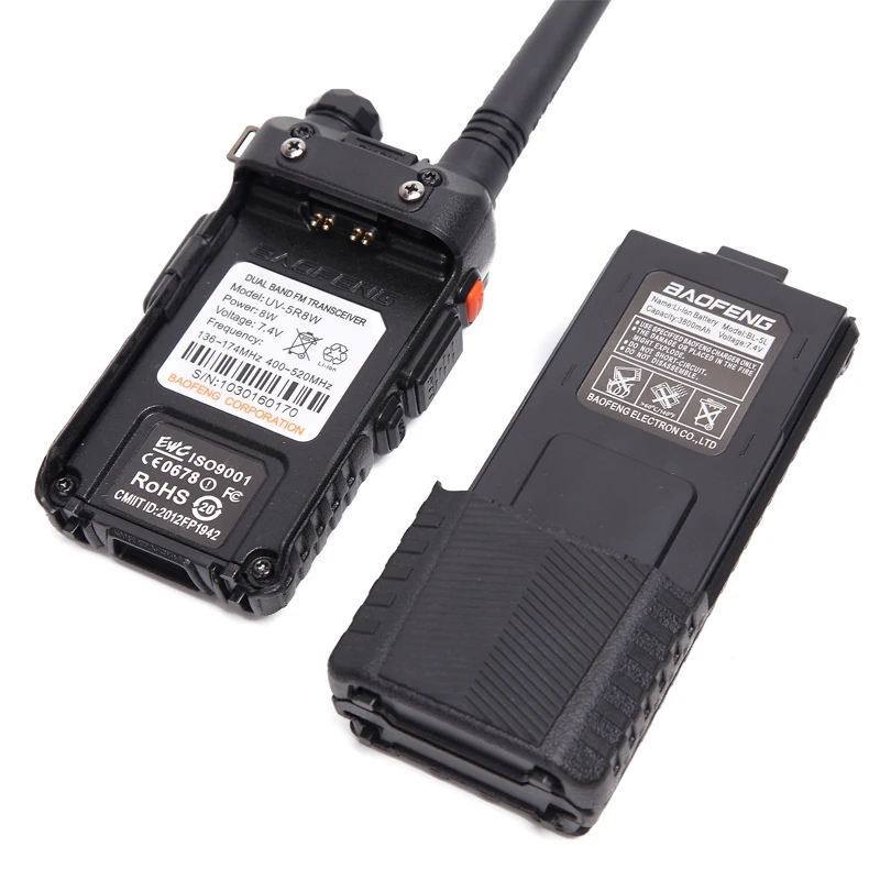 2 шт. Baofeng UV-5R 8 Вт Walkie Talkie Профессиональный CB радиостанции UV5R HF трансивер VHF UHF Портативный УФ 5R охоты Любительское радио