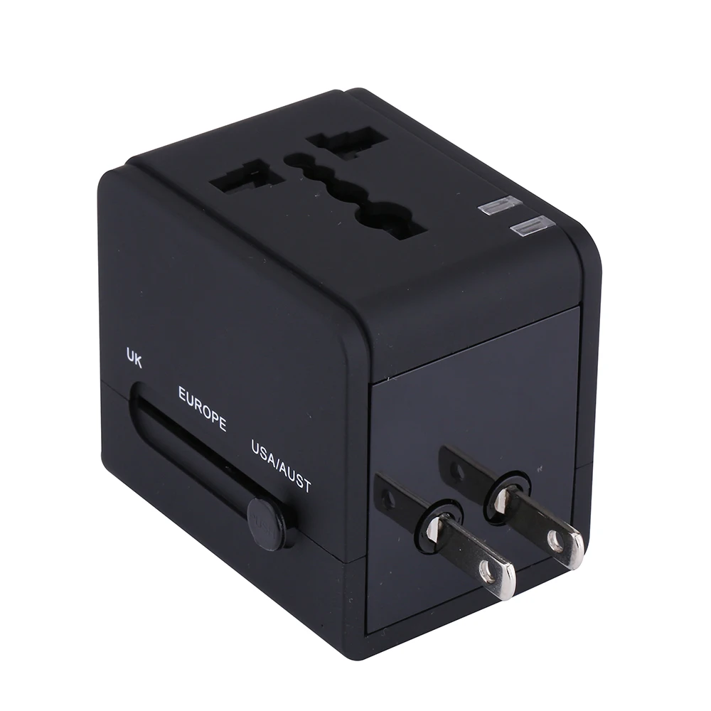 Универсальный 2.1A USB Порты и разъёмы AC World Travel Зарядное устройство адаптер