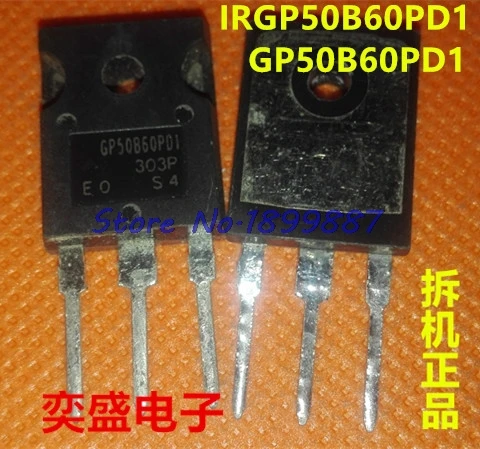 

5pcs/lot IRGP50B60PD1 TO-3P IRGP50B60 TO-247 GP50B60PD1