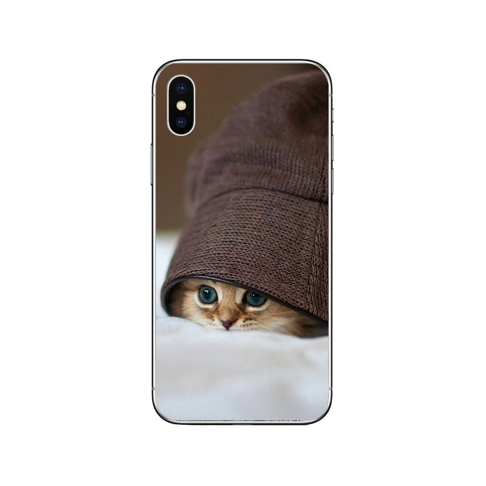 Чехлы для телефонов ciciber с милым котом котенком для iPhone 11 Pro XR X XS MAX Funda Coque для Iphone 7 8 5S 6 6S Plus SE Мягкий ТПУ чехол Капа - Цвет: Patterned 11